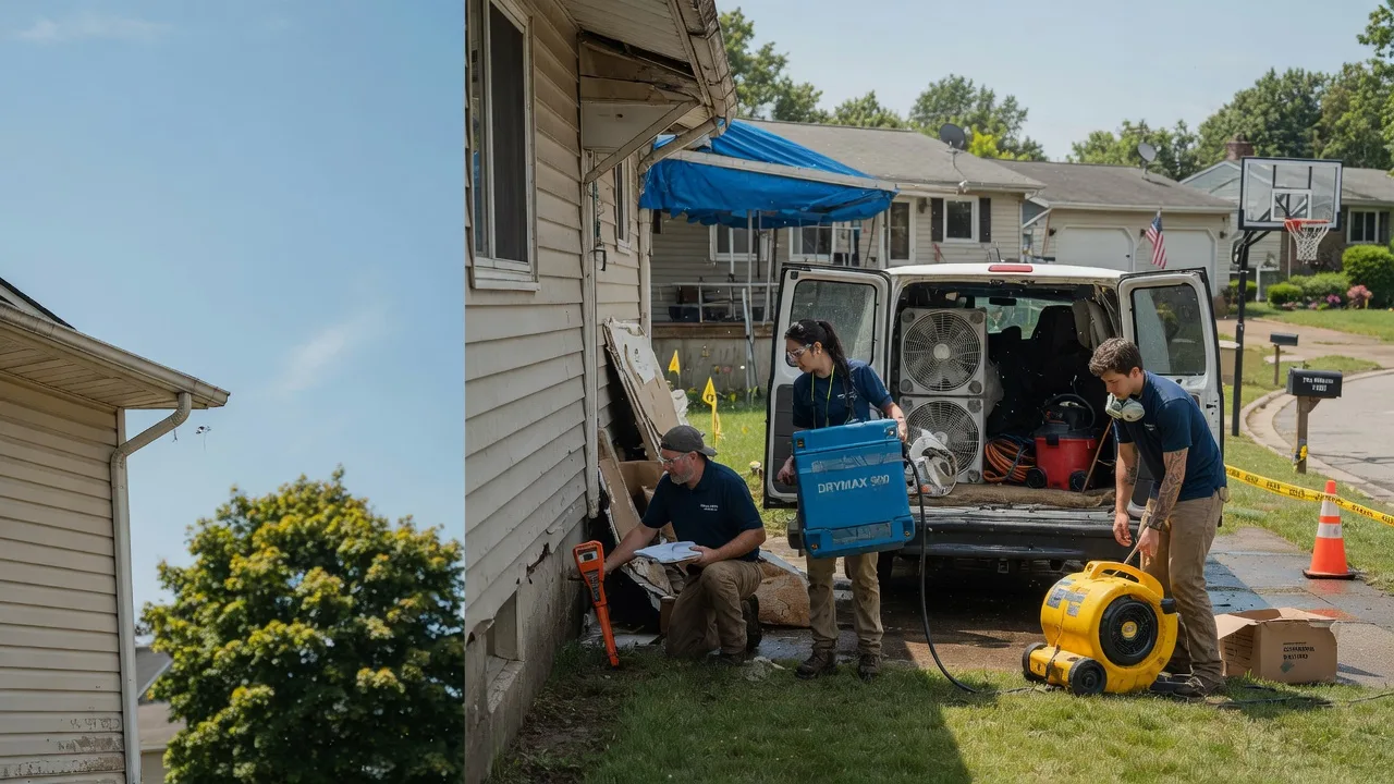 Ceiling Leak Cleanup in Webster, WI near me